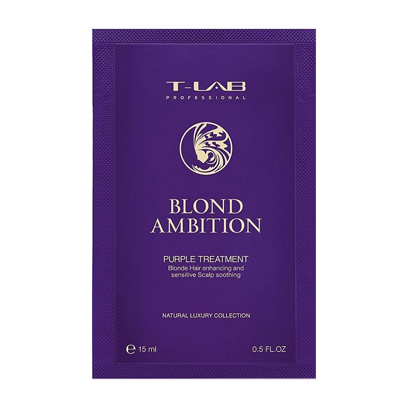 Кондиціонер для світлого волосся T-LAB Professional Blond Ambition Purple Treatment, 15 мл
